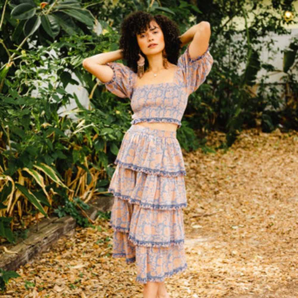 Cleobella Emmy top and skirt as a set! Medium Sold Out Everywhere